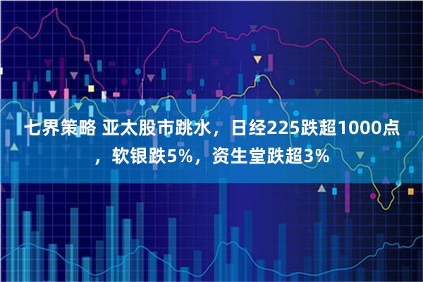 七界策略 亚太股市跳水，日经225跌超1000点，软银跌5%，资生堂跌超3%