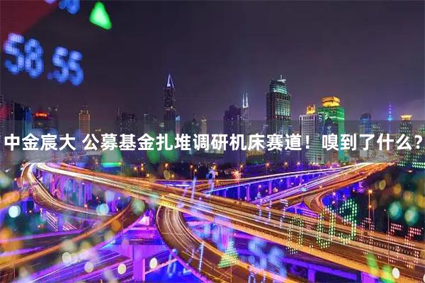 中金宸大 公募基金扎堆调研机床赛道！嗅到了什么？
