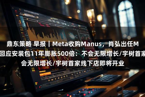 鼎东策略 早报｜Meta收购Manus，肖弘出任Meta副总裁/微信回应安装包11年膨胀500倍：不会无限增长/宇树首家线下店即将开业